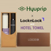 협립 3단 60 슈퍼 거꾸로 완전자동우산 +락앤락 테이블머그+협립호텔코마170타월-세트