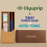 협립 3단70엔티크 고밀도 완전자동우산 +협립눈꽃타월+배터리-세트