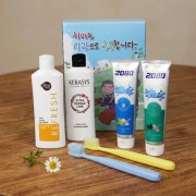 치매예방 홍보 애경 캐라시스 샴푸 치약 칫솔 6종세트 B-5호 케이스 변경 가능