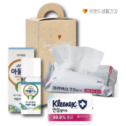 브랜드생활건강 281호 2종세트 (크리넥스 안심물티슈+아물디액 모기약)
