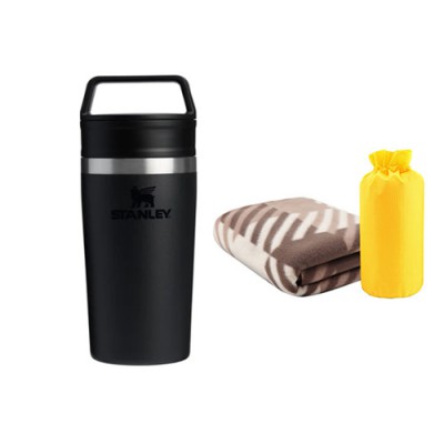 JE 담요+스탠리 카페투고 트래블머그 354ml