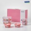 [글라스락] 스마트 혼합 6조(핑크) GLA-06