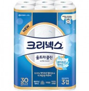 크리넥스 3겹 울트라클린 두루마리 화장지 25m 30롤