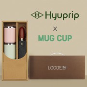 협립 3단60엔티크 고밀도 완전자동우산 +로하스 머그컵2P-세트