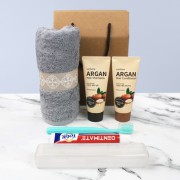 여행용 세면용품 기라로쉬 코마사타올 200g 샴푸 컨디셔너 치약칫솔세트