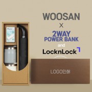 가르시아 3단 60 레자곡자 완전자동우산 +배터리+락앤락 메트로머그2P-세트