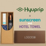 협립 3단 70 암막고밀도 완전자동우산 +선크림+스포츠타월-세트