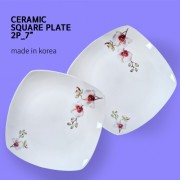 호접란 사각접시2p-7인치