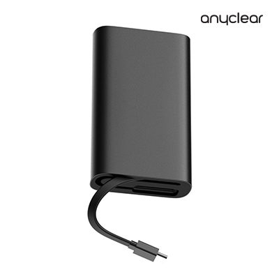 애니클리어 대용량 10,000mAh 손난로 보조배터리(케이블내장/전용파우치 포함)