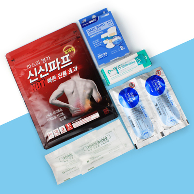 신신파프 대일밴드 방수밴드 연고 알콜스틱스왑 멸균면봉 5종세트