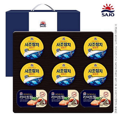 사조참치6개 라이트팜 햄3개 9종 선물세트