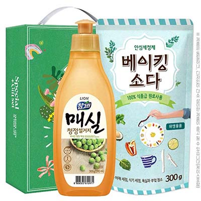 참그린 매실300용기 베이킹소다300리필 2종세트