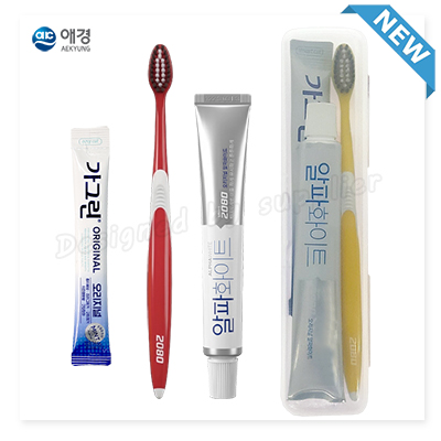 애경2080클린미세모 2080화이트치약 가그린1p 칫솔치약세트